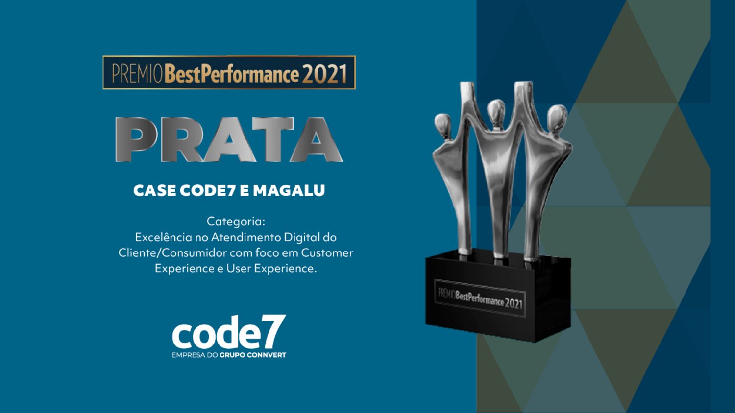 Code7 é reconhecida com Prêmio Best Performance 2021 